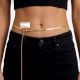 Handmade Stainless Steel 18K Gold Flat Waist Chain